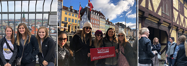 Northeast students visiting Denmark in 2018.